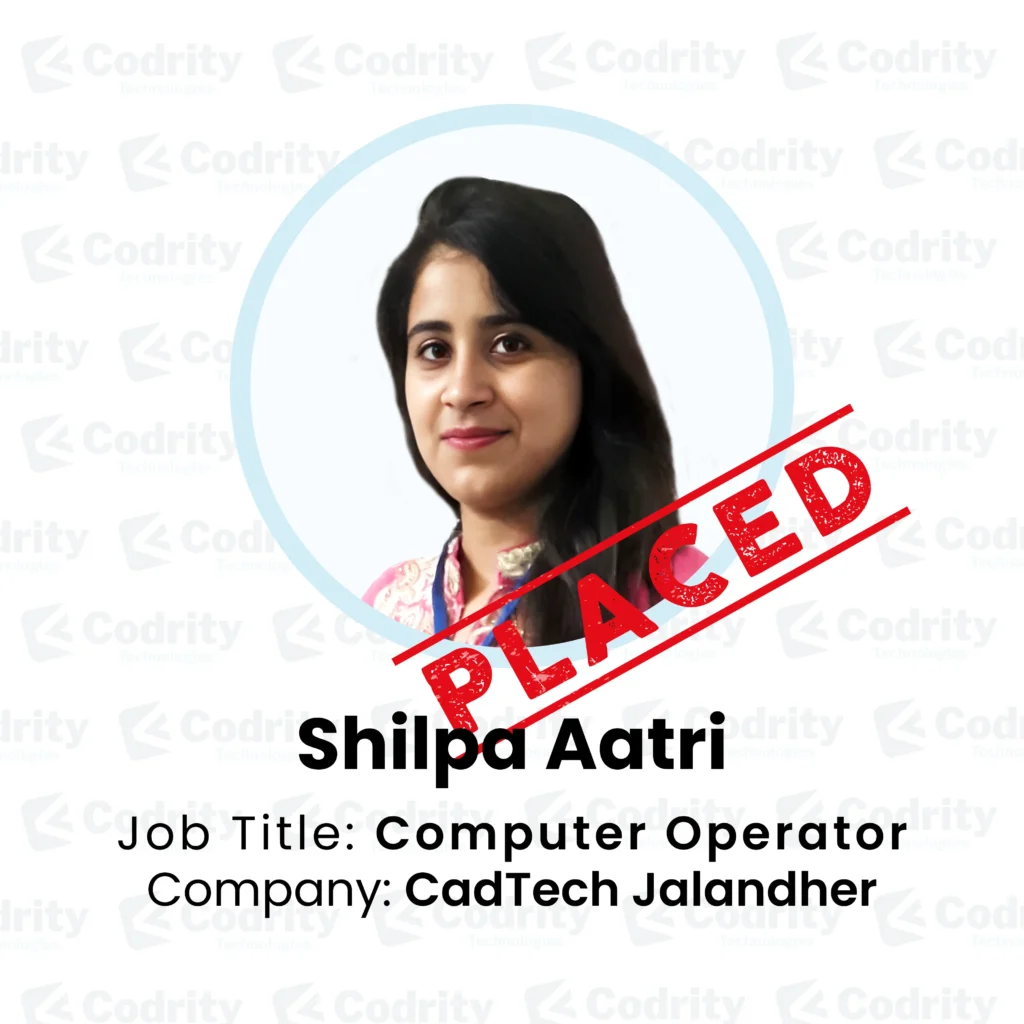 shilpa codrity's placed student